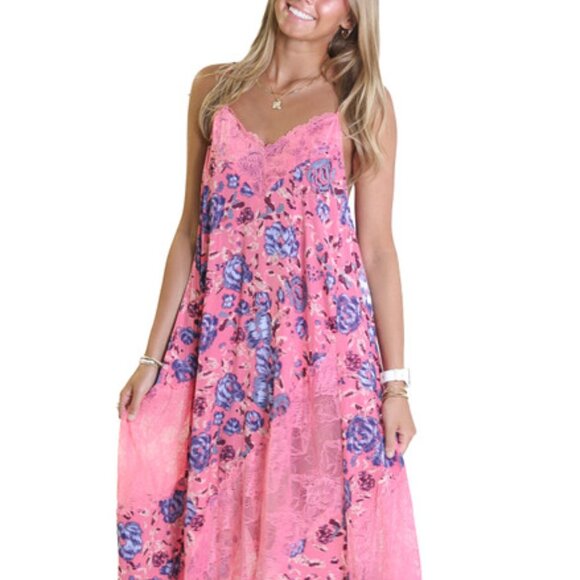 First Date printed maxi slip by Intimately Free People 3VR5 - Picture 5 of 16